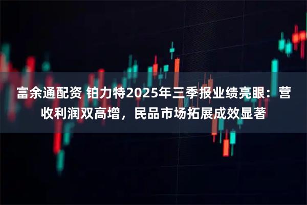 富余通配资 铂力特2025年三季报业绩亮眼：营收利润双高增，民品市场拓展成效显著
