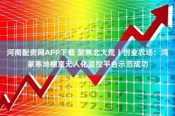 河南配资网APP下载 聚焦北大荒丨创业农场：鸿蒙寒地棚室无人化监控平台示范成功